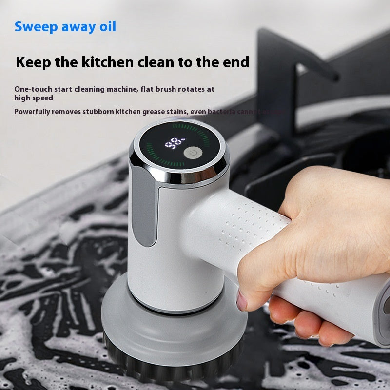 Electric Cleaning Brush for Effortless Kitchen & Sink Cleaning